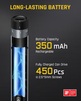 Mini Electric Screwdriver Set, 50-in-1 Magnetic Bits, Cordless Precision Repair Tool