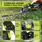 Cordless Electric Pruning Shears with 2 Rechargeable Batteries & Charger – Perfect for Garden, Lawn & Tree Trimming