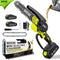 Portable Cordless Electric Chainsaw for Wood Cutting, Pruning, Gardening & Camping