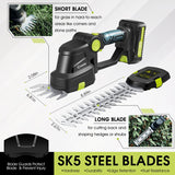 Cordless Electric Pruning Shears with 2 Rechargeable Batteries & Charger – Perfect for Garden, Lawn & Tree Trimming
