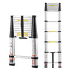 Lightweight Telescopic Folding Ladder – One-Button Retractable, 330 lbs Capacity, Non-Slip Design for Home & Outdoor Use